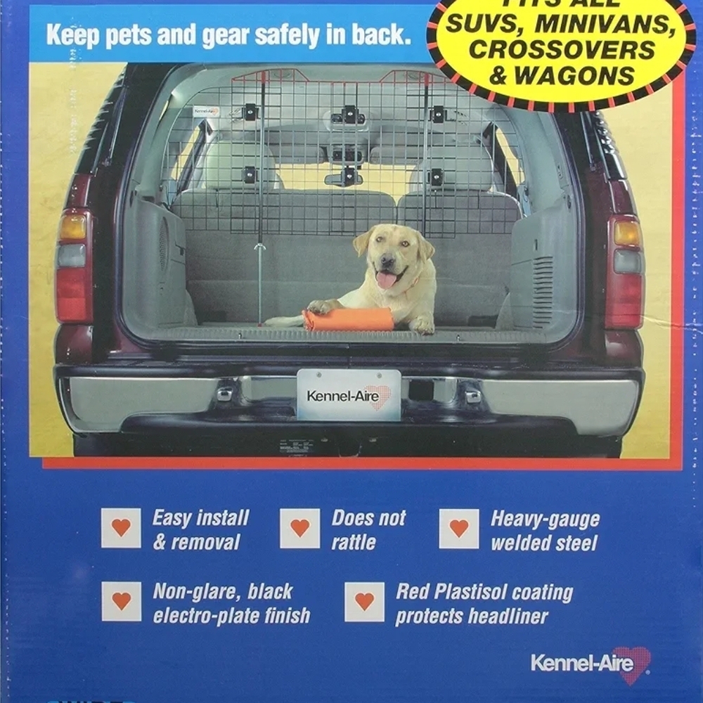 Universal Wire Vehicle Barrier from Kennel-Aire